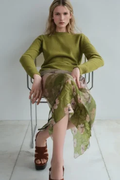 Fashion JERSEY BÁSICO CON CASHMERE Y LANA Mujer Cárdigan / Jerséis|Punto