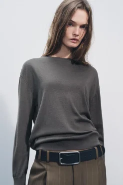 Online JERSEY BÁSICO CON LANA Mujer Cárdigan / Jerséis|Punto