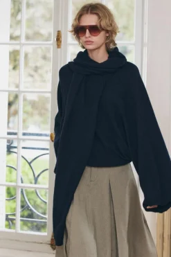 Discount JERSEY BUFANDA CON LANA Mujer Cárdigan / Jerséis|Punto