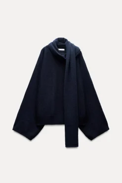 Discount JERSEY BUFANDA CON LANA Mujer Cárdigan / Jerséis|Punto