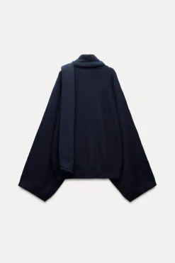 Discount JERSEY BUFANDA CON LANA Mujer Cárdigan / Jerséis|Punto