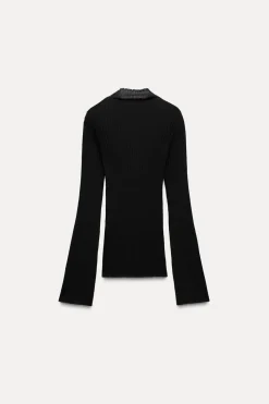 Hot JERSEY CANALÉ PUNTO FINO Mujer Cárdigan / Jerséis|Punto