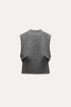 Best JERSEY CHALECO LANA CANALÉ Mujer Cárdigan / Jerséis|Punto