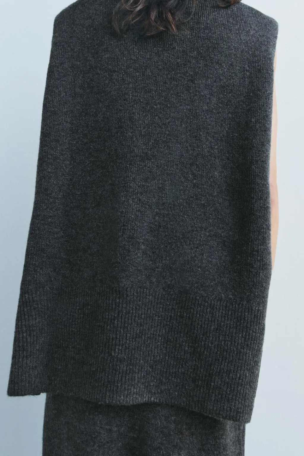 Fashion JERSEY CHALECO OVERSIZE Mujer Cárdigan / Jerséis|Punto