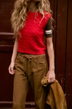 Hot JERSEY CHALECO PUNTO CABLES TACTO SUAVE Mujer Cárdigan / Jerséis|Punto