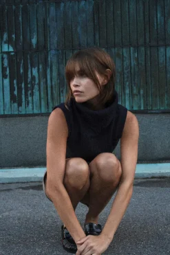 Discount JERSEY CHALECO PUNTO CUELLO SUBIDO Mujer Cárdigan / Jerséis|Punto