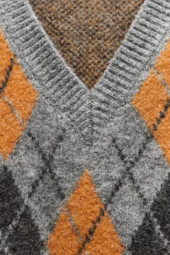 Sale JERSEY CHALECO PUNTO JACQUARD ROMBOS Mujer Cárdigan / Jerséis|Punto