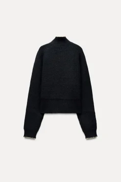 Best JERSEY CHALECO PUNTO LAZO Mujer Cárdigan / Jerséis|Punto