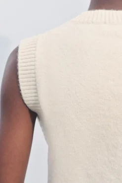 Discount JERSEY CHALECO PUNTO LISO Mujer Cárdigan / Jerséis|Punto