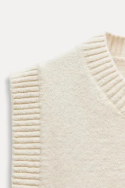 Discount JERSEY CHALECO PUNTO LISO Mujer Cárdigan / Jerséis|Punto