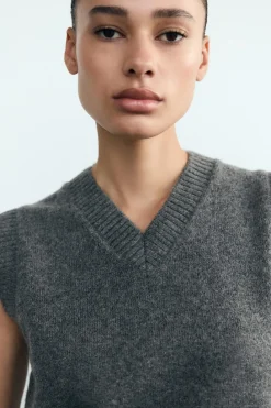 Clearance JERSEY CHALECO PUNTO LISO Mujer Cárdigan / Jerséis|Punto