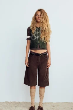 Hot JERSEY CHALECO PUNTO ROMBOS Mujer Cárdigan / Jerséis|Punto