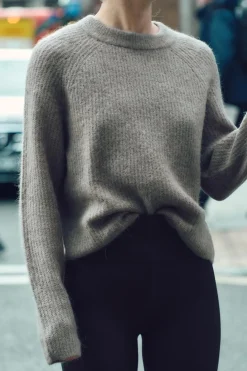 Online JERSEY CON ALPACA Y LANA Mujer Cárdigan / Jerséis|Punto