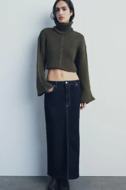 Discount JERSEY CROP PUNTO RIB Mujer Cárdigan / Jerséis|Punto