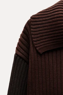 Clearance JERSEY CROP PUNTO RIB Mujer Cárdigan / Jerséis|Punto