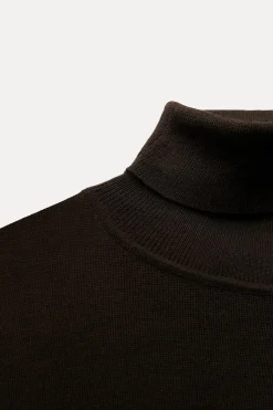 Clearance JERSEY CUELLO SUBIDO CON CASHMERE Y SEDA Mujer Cárdigan / Jerséis|Punto