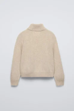 Niños ZARA 6 - 14 Años·Punto<JERSEY CUELLO VUELTO CON LANA Y CASHMERE