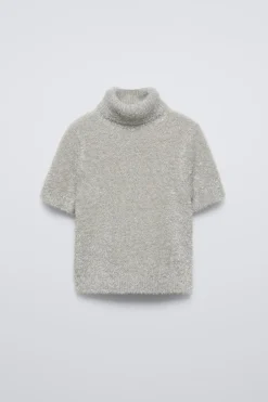 Niños ZARA 6 - 14 Años·Punto<JERSEY EFECTO PELO BRILLO