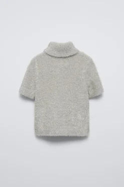 Niños ZARA 6 - 14 Años·Punto<JERSEY EFECTO PELO BRILLO