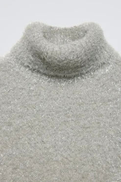 Niños ZARA 6 - 14 Años·Punto<JERSEY EFECTO PELO BRILLO