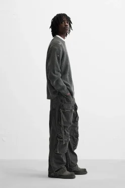 Online JERSEY EFECTO ROTOS ESTAMPADO Hombre Jerséis / Chaquetas