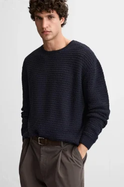 Fashion JERSEY ESTRUCTURA CALADOS Hombre Jerséis / Chaquetas