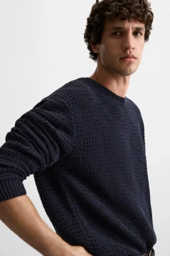 Fashion JERSEY ESTRUCTURA CALADOS Hombre Jerséis / Chaquetas