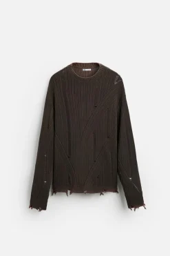 Clearance JERSEY ESTRUCTURA EFECTO ROTOS Hombre Jerséis / Chaquetas