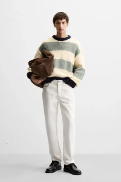 Discount JERSEY ESTRUCTURA RAYAS Hombre Jerséis / Chaquetas