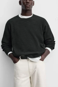 New JERSEY ESTRUCTURA RÚSTICA Hombre Jerséis / Chaquetas