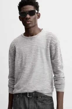 Fashion JERSEY ESTRUCTURA SEMITRANSPARENTE Hombre Jerséis / Chaquetas