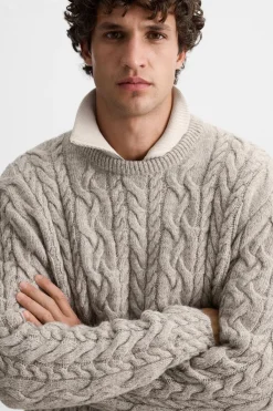 Discount JERSEY ESTRUCTURA TRENZAS Hombre Jerséis / Chaquetas