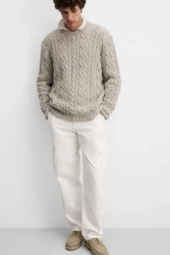 Discount JERSEY ESTRUCTURA TRENZAS Hombre Jerséis / Chaquetas