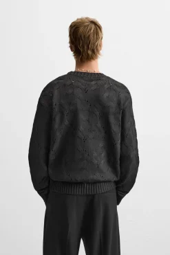 Fashion JERSEY ESTRUCTURA TRENZAS Hombre Jerséis / Chaquetas