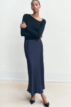 Outlet JERSEY FINO CON LANA Y SEDA Mujer Cárdigan / Jerséis|Punto