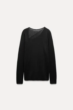 Outlet JERSEY FINO CON LANA Y SEDA Mujer Cárdigan / Jerséis|Punto