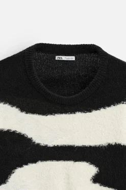 Discount JERSEY JACQUARD ABSTRACTO Hombre Jerséis / Chaquetas