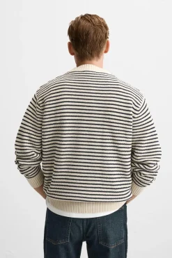 Hot JERSEY JACQUARD RAYAS Hombre Jerséis / Chaquetas