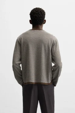 Discount JERSEY JACQUARD RAYAS Hombre Jerséis / Chaquetas