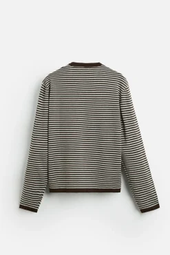 Discount JERSEY JACQUARD RAYAS Hombre Jerséis / Chaquetas