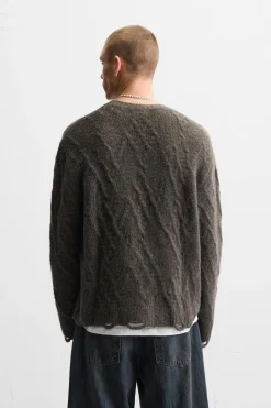 Hot JERSEY JACQUARD ROTOS Hombre Jerséis / Chaquetas