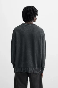 Clearance JERSEY JACQUARD TEXTO Hombre Jerséis / Chaquetas