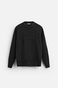 Clearance JERSEY JACQUARD TEXTO Hombre Jerséis / Chaquetas