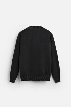 Clearance JERSEY JACQUARD TEXTO Hombre Jerséis / Chaquetas