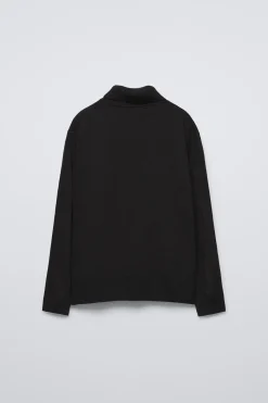 Niños ZARA 6 - 14 Años·Punto<JERSEY LISO CUELLO VUELTO