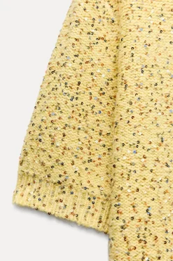 Discount JERSEY OVERSIZE PUNTO LENTEJUELAS Mujer Cárdigan / Jerséis|Punto