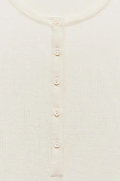 New JERSEY PANADERO PUNTO LISO CON LANA Mujer Cárdigan / Jerséis|Punto