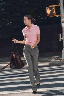 Discount JERSEY POLO BÁSICO 100% LANA Mujer Cárdigan / Jerséis|Punto