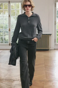 Hot JERSEY POLO CASHMERE Mujer Cárdigan / Jerséis|Punto