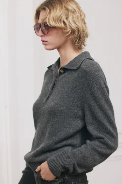 Hot JERSEY POLO CASHMERE Mujer Cárdigan / Jerséis|Punto